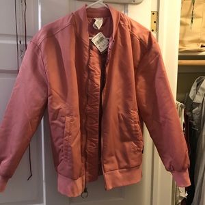 Reebok blush colored bomber jacket - brand new!
